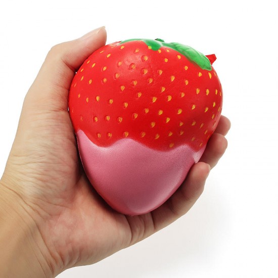 Squishy Rainbow Jam Chocolate Strawberry Jumbo 10cm Soft Slow Rising Fruit Collection Gift Decor Toy