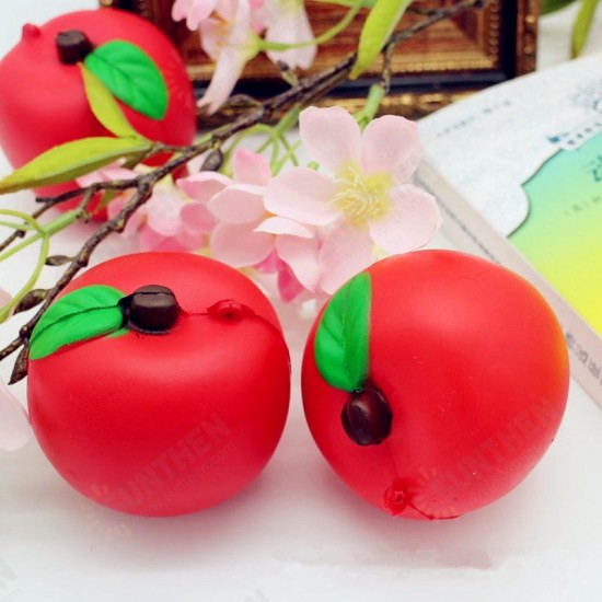 Squishy Red Apple 7cm Soft Slow Rising Fruit Collection Decor Gift Toy