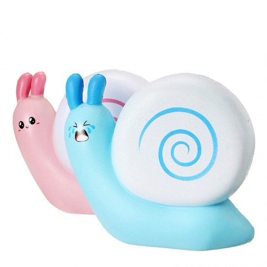 Squishy Snail Pink Blue Jumo 12cm Slow Rising With Packaging Collection Gift Decor Toy