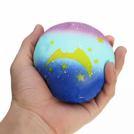 Squishy Starry Night Star Moon Bun Bread 9cm Gift Soft Slow Rising With Packaging Decor Toy