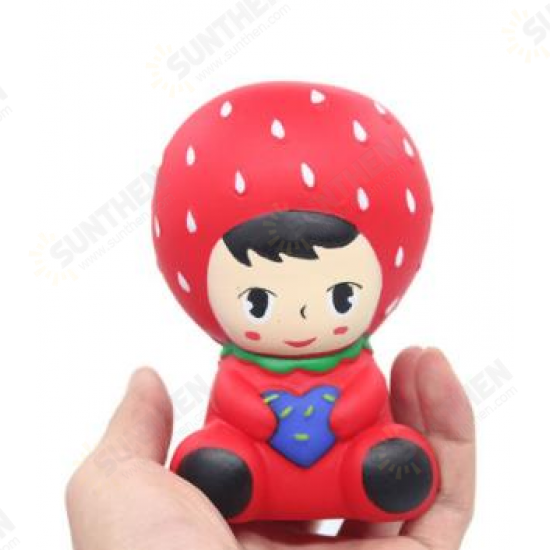 Squishy Strawberry Princess 10CM Slow Rising Rebound Jumbo Toys With Packaging Gift Decor