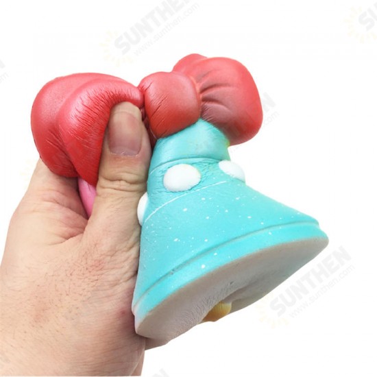 Jingle Bell Squishy Jumbo 12cm Christmas Gift Decor Collection Slow Rising With Packaging Toy