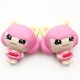 Pink Little Girl Squishy Hanging Decoration 12CM Cute Doll Gift Collection Packaging