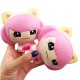 Pink Little Girl Squishy Hanging Decoration 12CM Cute Doll Gift Collection Packaging