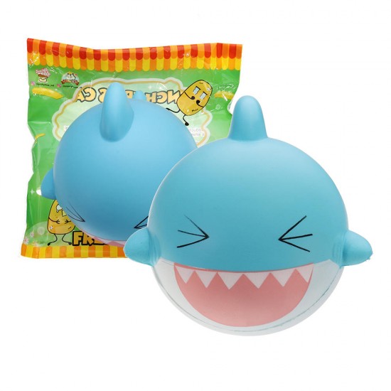 Shark Squishy 15cm Jumbo Licensed Slow Rising Soft With Packaging Collection Gift