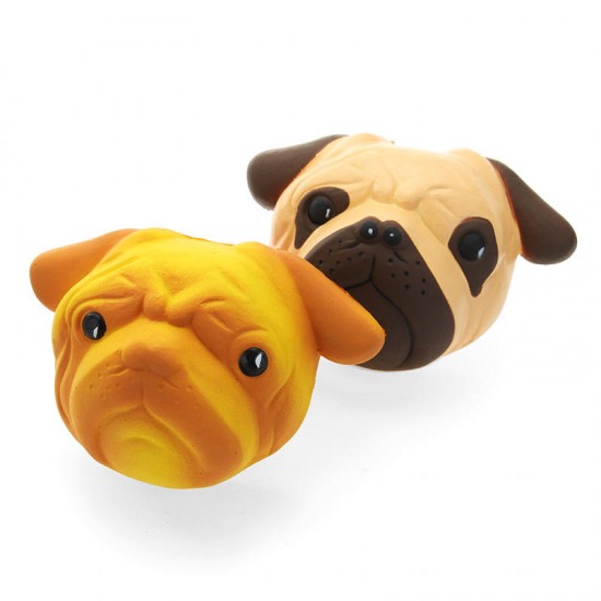 Dog Puppy Face Bread Squishy 11cm Slow Rising With Packaging Collection Gift Decor Toy