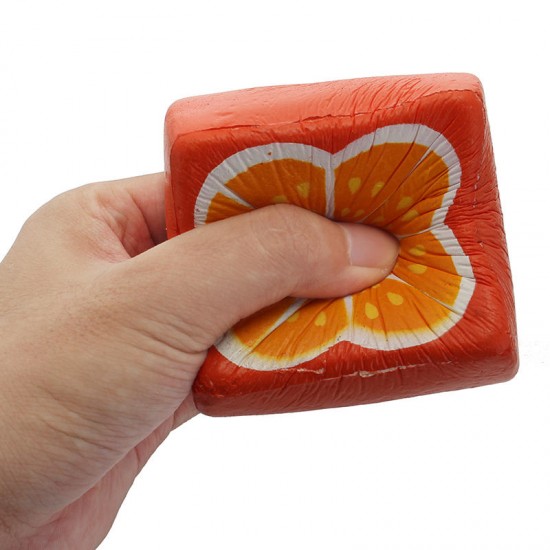 Orange Toast 7.5cm Bread Squishy Soft Slow Rising Collection Gift Decor Toy