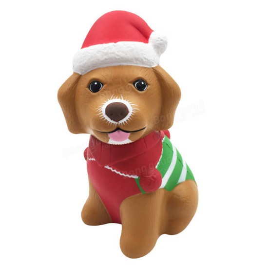 Christmas Puppy Squishy 13*8.5*6.5CM Licensed Slow Rising With Packaging Collection Gift