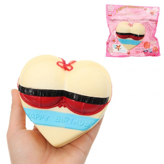 Swimsuit Love Cake Squishy 10*5*11cm Slow Rising With Packaging Collection Gift Soft Toy