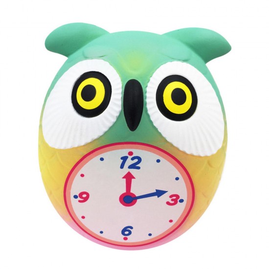 Owl Clock Squishy 12*10.5*9CM Soft Slow Rising With Packaging Collection Gift Toy