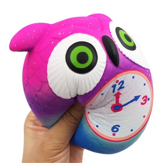 Owl Clock Squishy 12*10.5*9CM Soft Slow Rising With Packaging Collection Gift Toy