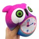 Owl Clock Squishy 12*10.5*9CM Soft Slow Rising With Packaging Collection Gift Toy