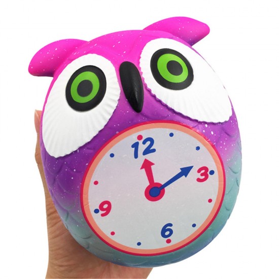 Owl Clock Squishy 12*10.5*9CM Soft Slow Rising With Packaging Collection Gift Toy