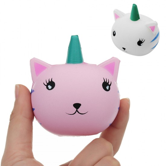 Unicorn Cat Squishy 7.1*6.2CM Slow Rising Soft Collection Gift Decor Toy