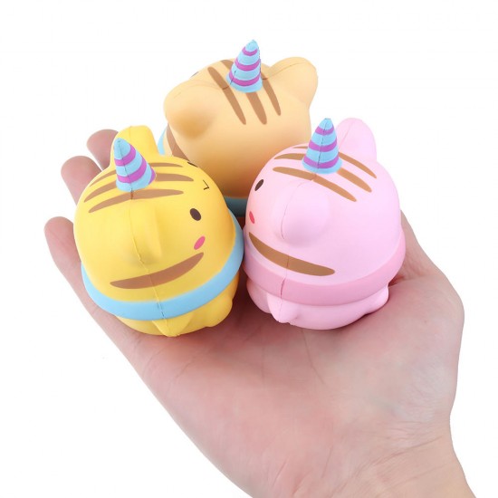 Squishy 3Pcs Kawaii Unicorn Animal Slow Rising Rebound Toys With Packaging