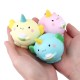 Squishy 3Pcs Kawaii Unicorn Animal Slow Rising Rebound Toys With Packaging