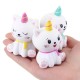 Squishy 3Pcs Kawaii Unicorn Animal Slow Rising Rebound Toys With Packaging