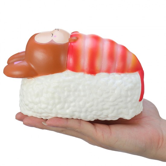 Squishy Foxy And Prawn Blanket Jumbo Sushi Toy Slow Rising With Packaging Box