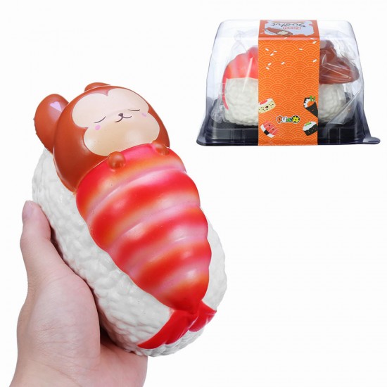 Squishy Foxy And Prawn Blanket Jumbo Sushi Toy Slow Rising With Packaging Box