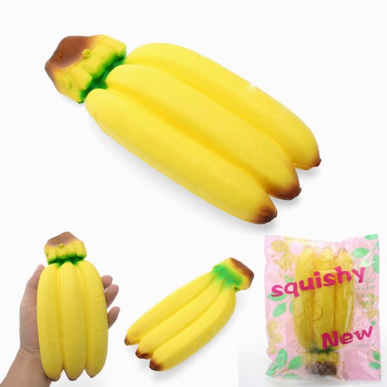 Squishy Banana Jumbo 20cm Soft Sweet Slow Rising With Packaging Fruit Collection Gift Decor