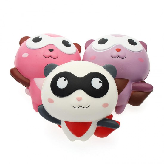 Squishy Panda Man Robin Team 12cm Slow Rising With Packaging Collection Gift Decor Toy