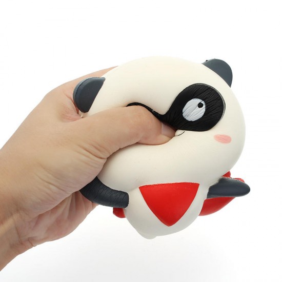 Squishy Panda Man Robin Team 12cm Slow Rising With Packaging Collection Gift Decor Toy