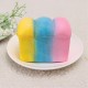 Squishy Rainbow Toast Loaf Bread 10cm Slow Rising With Packaging Collection Gift Decor Toy