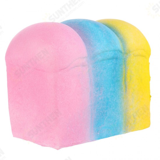 Squishy Rainbow Toast Loaf Bread 10cm Slow Rising With Packaging Collection Gift Decor Toy