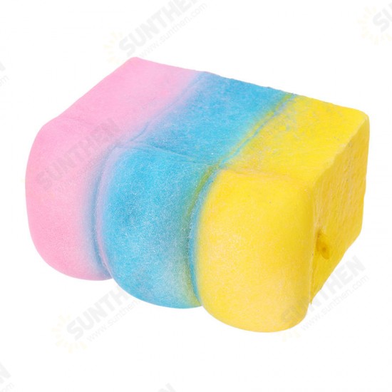 Squishy Rainbow Toast Loaf Bread 10cm Slow Rising With Packaging Collection Gift Decor Toy