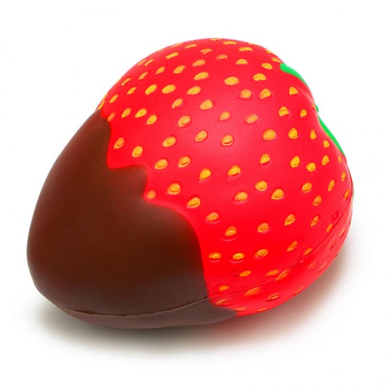 Squishy Strawberry With Jam Jumbo 10cm Soft Slow Rising With Packaging Collection Gift Decor