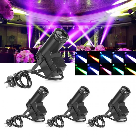 30W RGBW LED DMX512 Stage Light Pinspot Beam Spotlight 6CH For DJ DISCO Party KTV