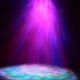 9W RGBW Remote Sound Control LED Water Wave Effect Magic Ball Stage Light for Christmas Party Disco