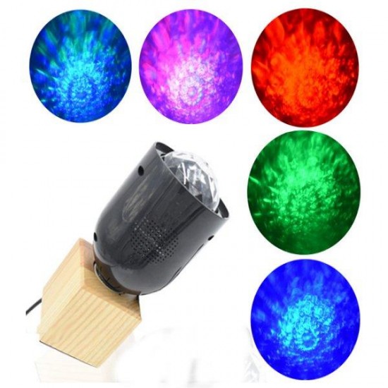 AC85-265V 3W E27 Remote Control Colorful LED Stage Wave Light for Home Party Decoration