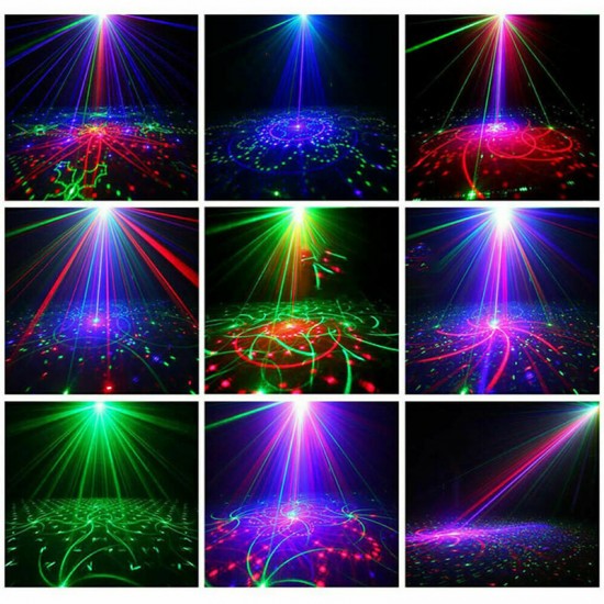 RGB LED Stage Performance Lamp USB Projector Light Music Party Disco DJ Lighting
