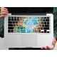 The Night Blue Light PVC Keyboard Bubble Self-adhesive Decal For Macbook Pro 13 15 Inch