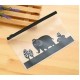 2018 stationery bag cute animal translucent matte paper bag zipper pencil Case