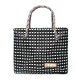 HN-B68 Woven Travel Storage Bag Durable Waterproof Beach Tote Sturdy Stripe Bag