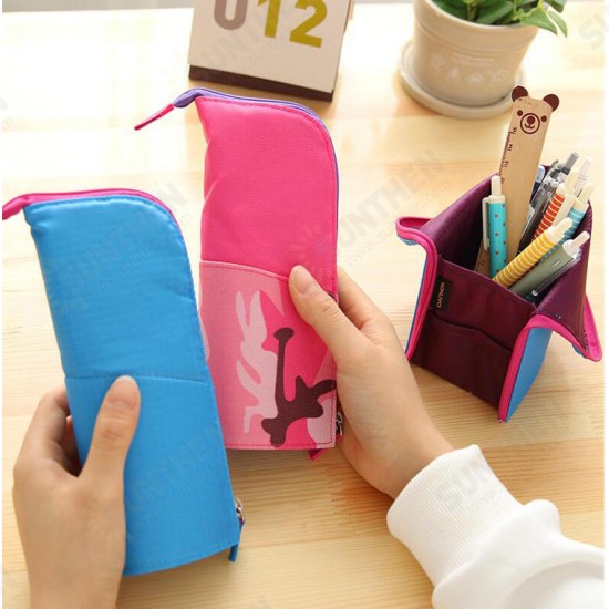 Multi-function Pencil Bags Creative Standing Stationery Bag