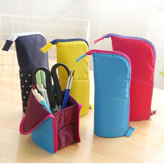 Multi-function Pencil Bags Creative Standing Stationery Bag