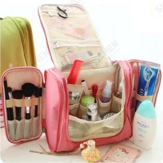 Multifunctional Travel Storage Bag Hanging Beautician Women Cosmetic Handbag Wash Makeup Bag