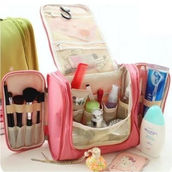 Multifunctional Travel Storage Bag Hanging Beautician Women Cosmetic Handbag Wash Makeup Bag