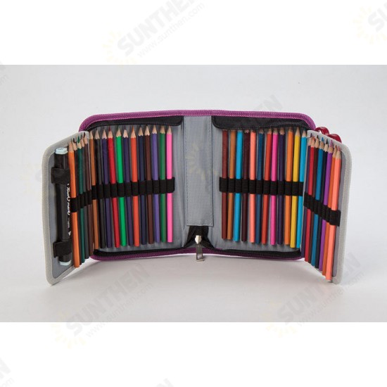 PC-02 39 Slots School Pencils Case Large Capacity Pencil Bag Pouch Multi layer Brush Pocket