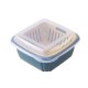 Double Layers Drain Basket Quick Drain Wash Fruits Vegetables Kitchen Tray Storage Basket Kitchen Storage Boxes