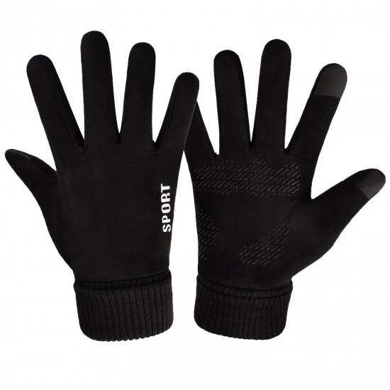 Winter Warm Windproof Anti-Slip Touch Screen Outdoors Motorcycle Riding Couple Gloves