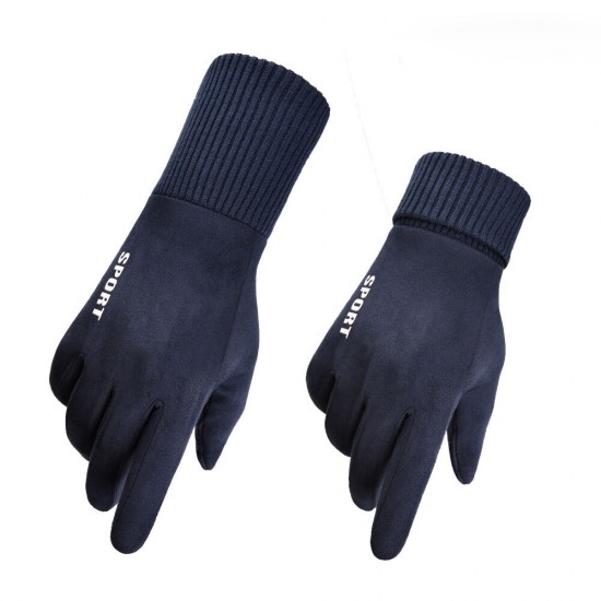 Winter Warm Windproof Anti-Slip Touch Screen Outdoors Motorcycle Riding Couple Gloves