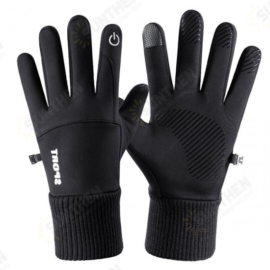 Winter Warm Waterproof Windproof Anti-Slip Touch Screen Outdoors Motorcycle Riding Gloves