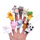 Christmas 7 Types Family Finger Puppets Set Soft Cloth Doll For Kids Childrens Gift Plush Toys