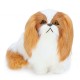 Cute Puppy Lifelike Simulation Dog Stuffed Plush Toy Realistic Home Desk Decoration