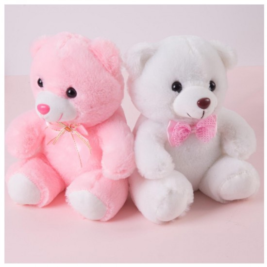 Girls Baby Cute Soft Stuffed Plush Teddy Bear Toy with LED Light Up for Kids Xmas Gift