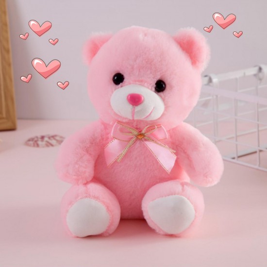 Girls Baby Cute Soft Stuffed Plush Teddy Bear Toy with LED Light Up for Kids Xmas Gift